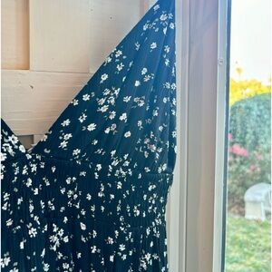 Black Floral Garage mini dress size M